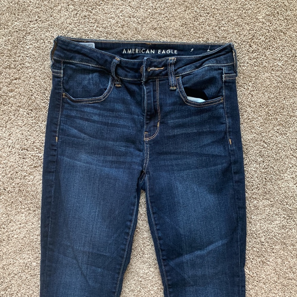 American Eagle Dark Skinny Jeans Size 6